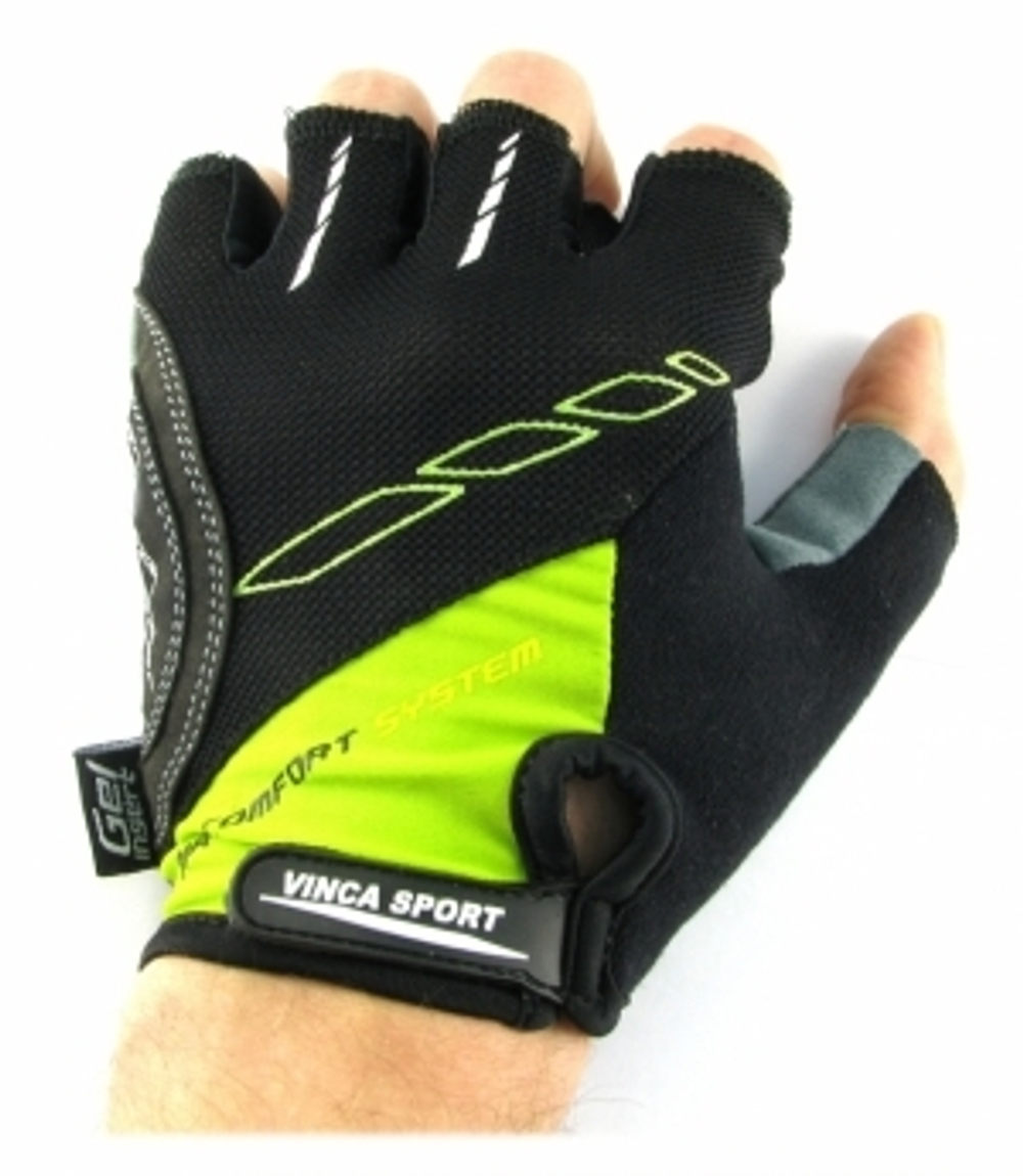 Перчатки велосипедные VG 925 black/greenразмер XL