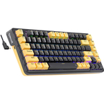 Клавиатура Defender Elf, USB, RGB, фиолетовый + желтый (механическая)