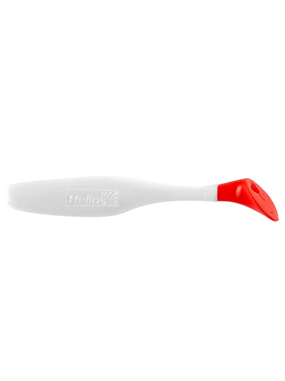 Виброхвост несъедобный Helios Vigor 3,75"/9.5 см White RT 100 шт. (HS-6/1-003-N)