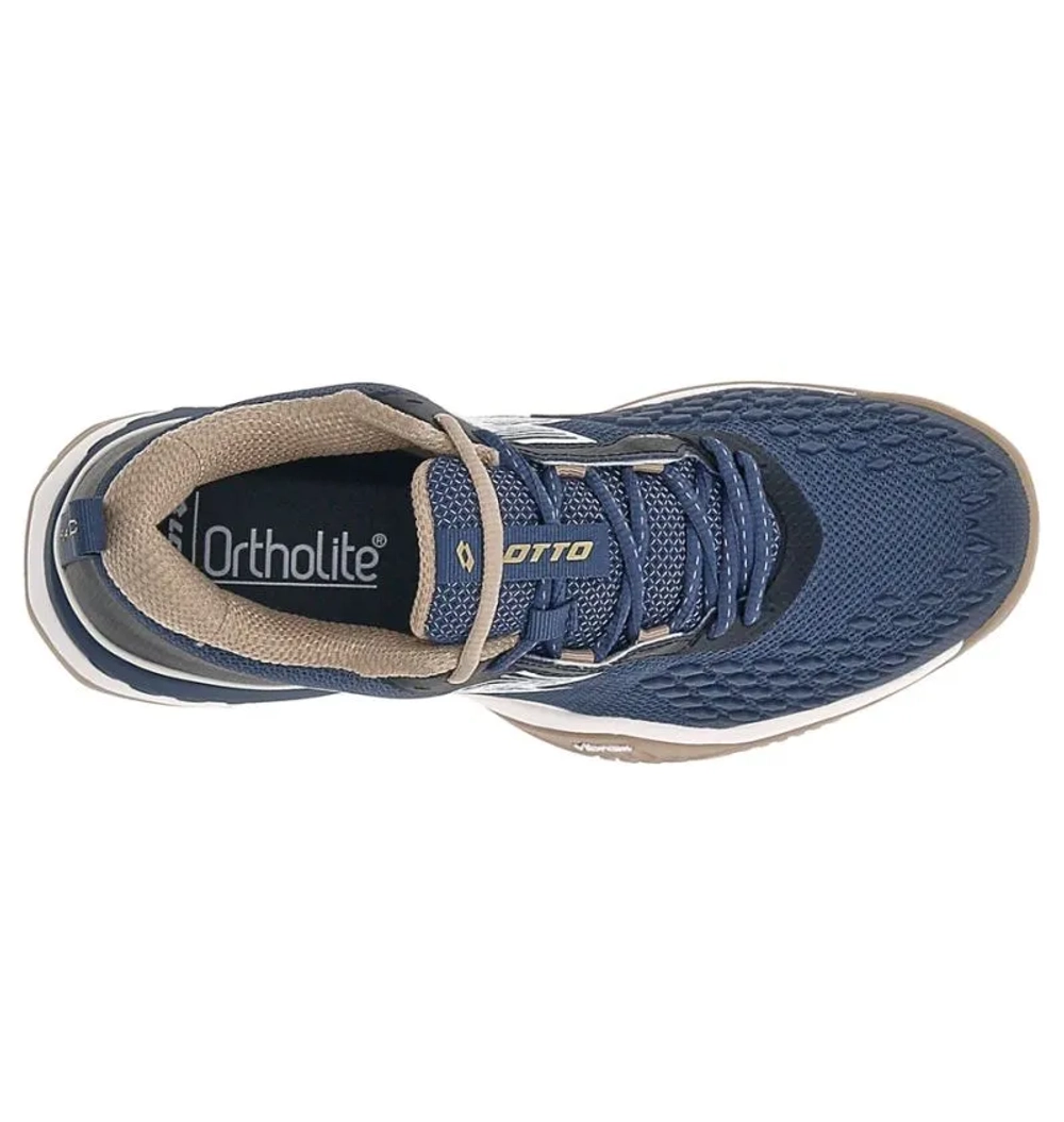 Теннисные кроссовки Lotto Raptor Hyperpulse 100 III SPD - indigo blue/all white/irish beige