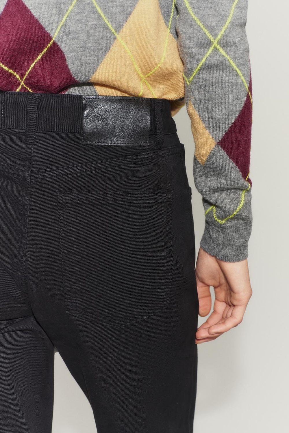ZARA ДЖИНСЫ WIDE LEG СО СРЕДНЕЙ ПОСАДКОЙ — ZW COLLECTION, ЧЕРНЫЙ