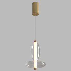 Светильник подвесной Crystal Lux QUASAR SP7W LED TRANSPARENT
