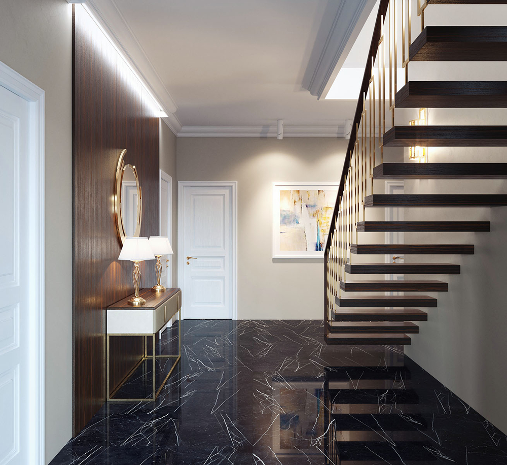 CONICAL BLACK 60x60 HIGH GLOSS