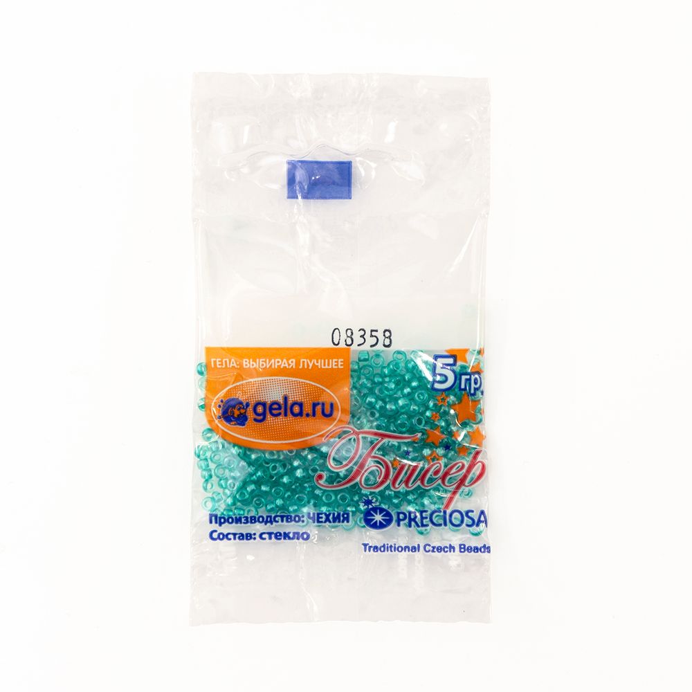 Бисер Preciosa 10/0, 50 г (10 шт по 5 г), цв.08358