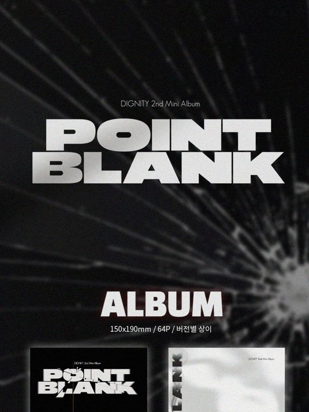 Альбом DIGNITY - POINT BLANK 2nd Mini Album RANDOM Version