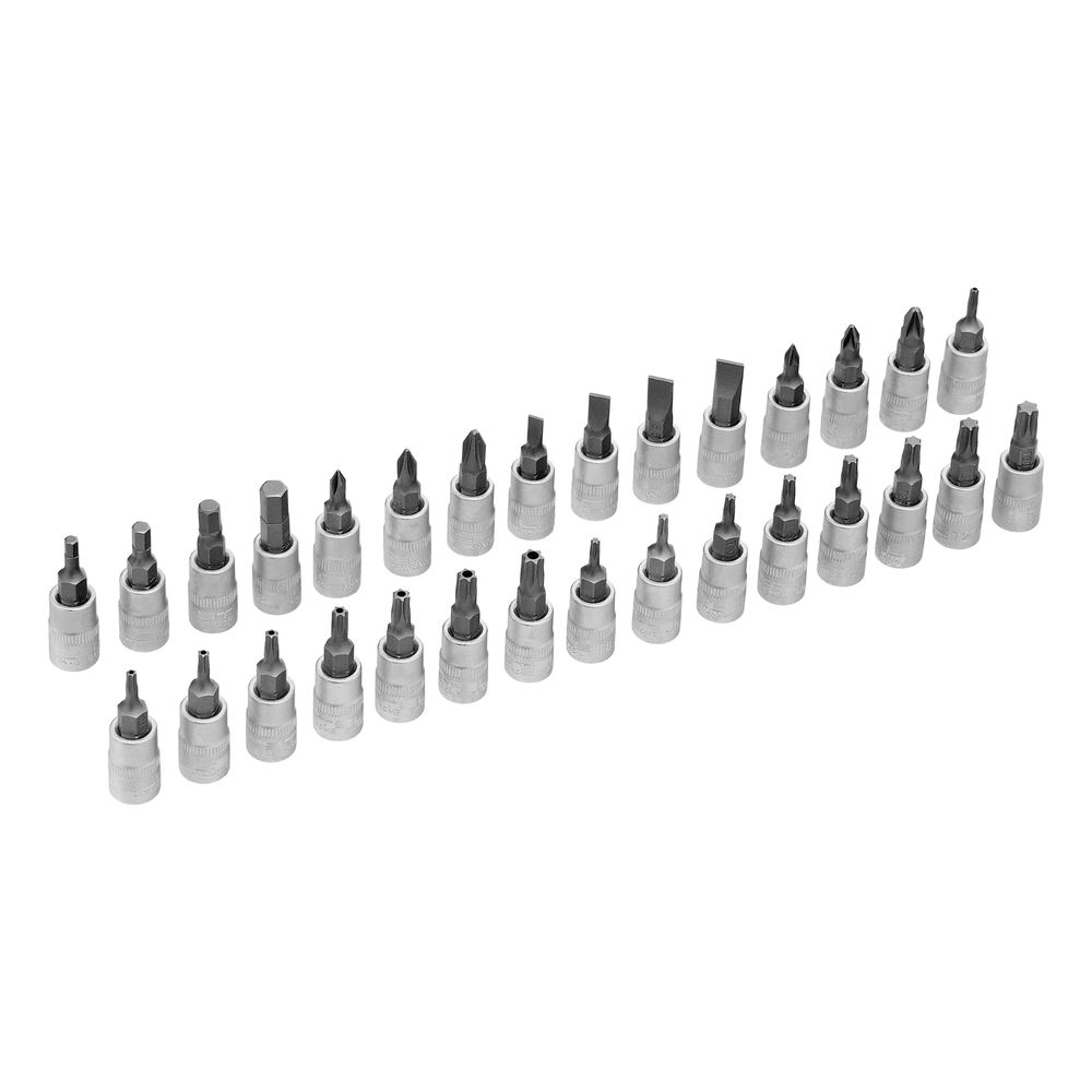 Набор инструментов, 1/4", 3/8", 1/2", Cr-V, S2, усиленный кейс, 216 предметов Stels