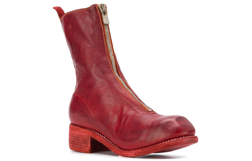 GUIDI Calf-length Zip-up Boots
