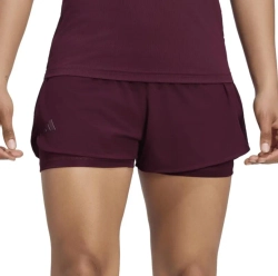 Женские Шорты теннисные Adidas Climacool 2in1 Match - maroon