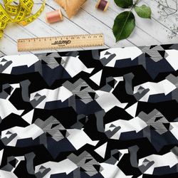 Ткань флис геометрические фигуры
