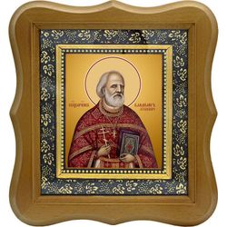 Владимир Зубкович священномученик, пресвитер. Икона на холсте.
