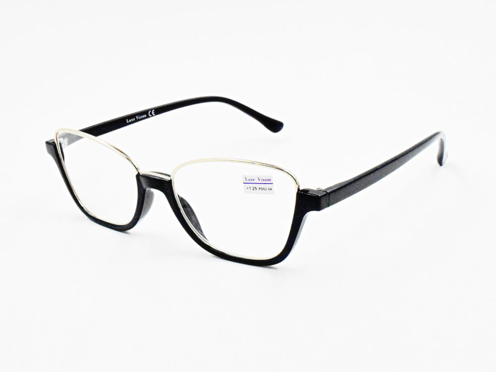 Готовые очки LUXE VISION 7008 C1 ЧБ +1 50