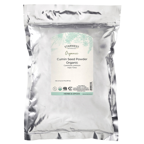 Starwest Botanicals, Порошок из семян органического тмина, 453,6 г (1 фунт)