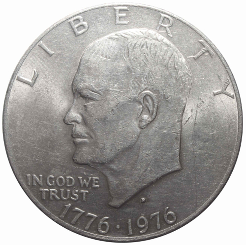 1 доллар 1976 год, США, Эйзенхауэр, Колокол Свободы (D). XF