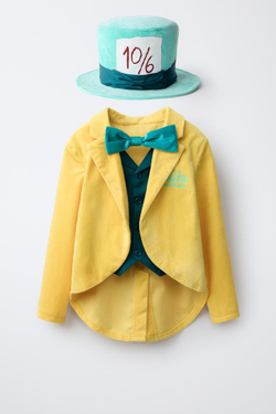 ZARA КОСТЮМ ШЛЯПНИКА ALICE IN WONDERLAND © DISNEY, БИРЮЗОВЫЙ