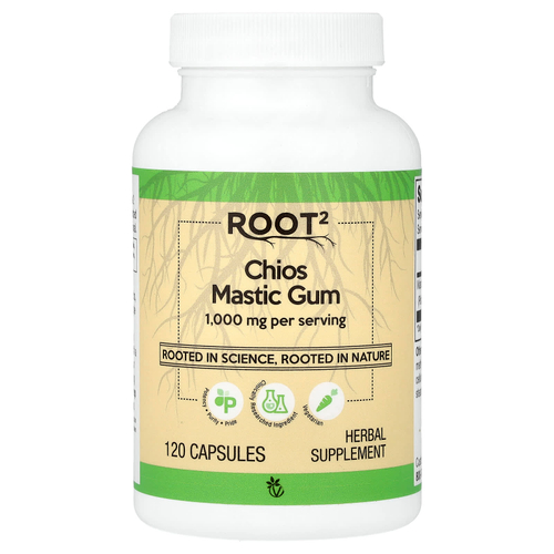 Vitacost, Root2, хиосская мастиковая смола, 120 капсул (500 мг в 1 капсуле)