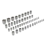 Набор инструментов, 1/2", 3/8", 1/4", CrV, S2, пластиковый кейс, 232 предмета Denzel