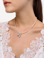 Колье "Words Shine Pearl A" Silver