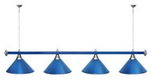 Лампа STARTBILLIARDS 4 пл. (плафоны хром,штанга золотая,фурнитура золото)