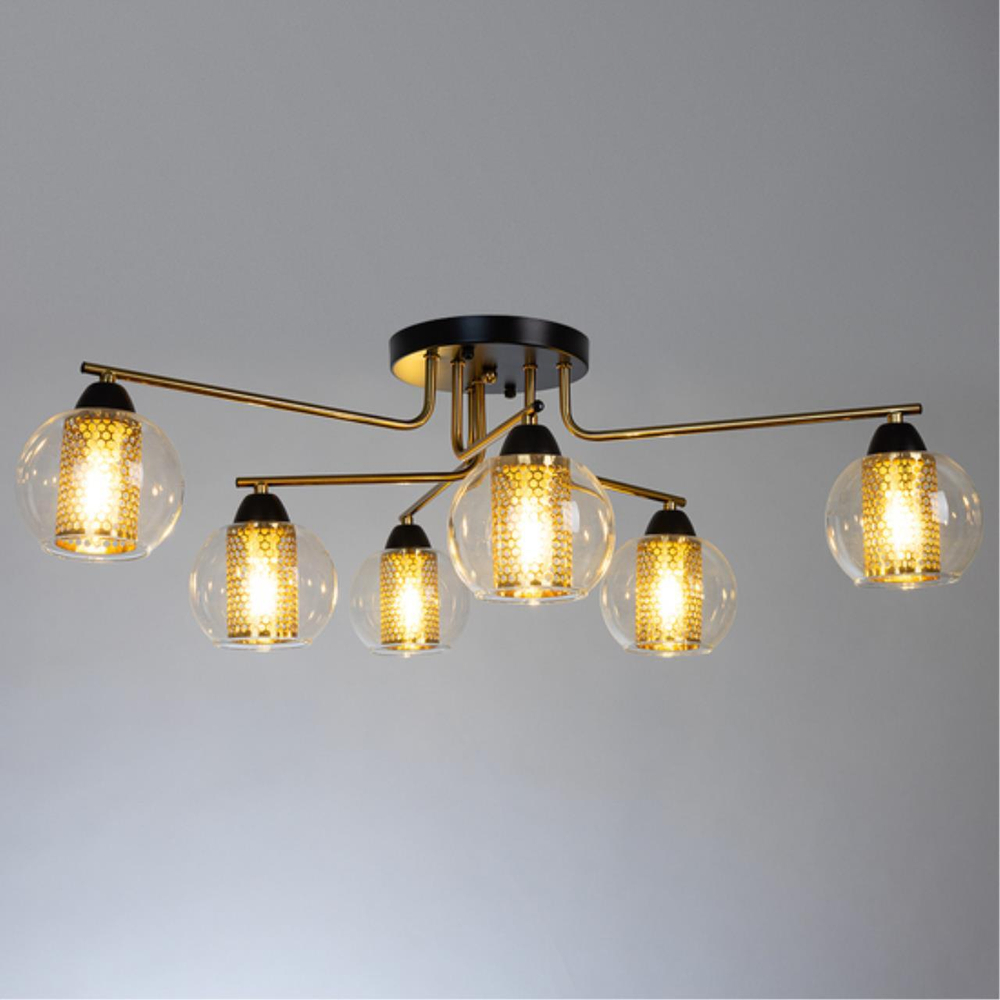 Потолочная люстра Arte Lamp MANCHESTER A7045PL-6BK