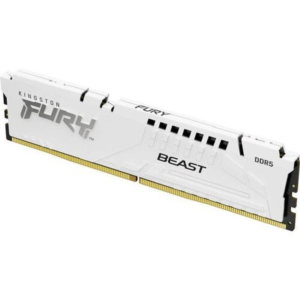 Модуль памяти DIMM DDR5 32Gb, 6000Mhz, Kingston FURY Beast White (KF560C36BWE-32)