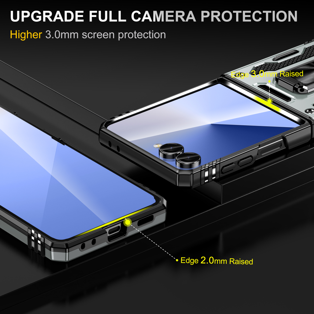 Чехол Safe Case с кольцом и защитой камеры для Samsung Galaxy Z Flip 7