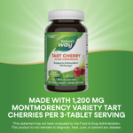 Nature's Way, Tart Cherry, Ultra Chewables, вишня, 90 жевательных таблеток (400 мг в одной таблетке)