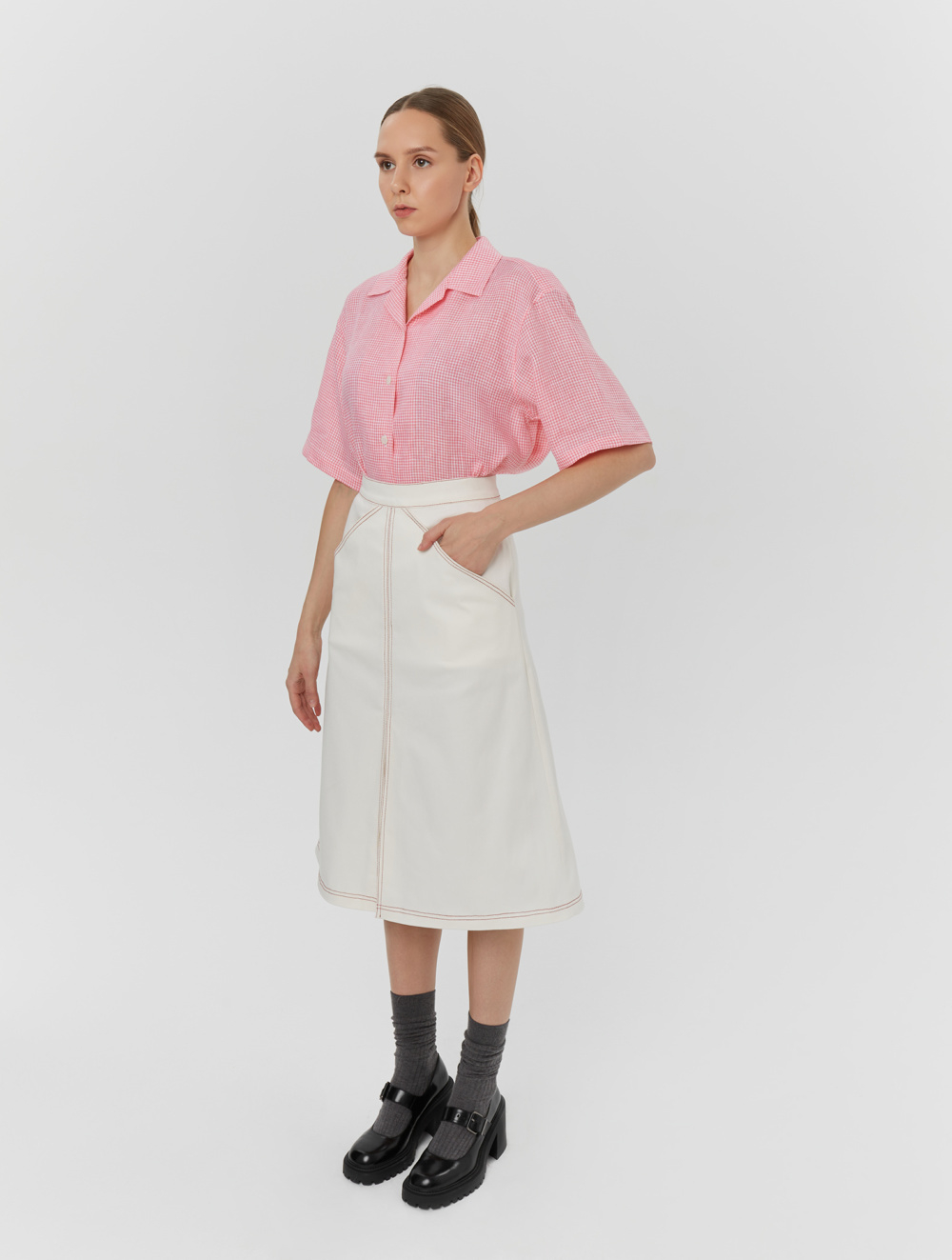 Юбка, белый