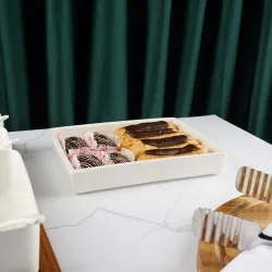 Блюдо прямоугольное 22*17 см h3,5 см White Style Buffet P.L. [3]