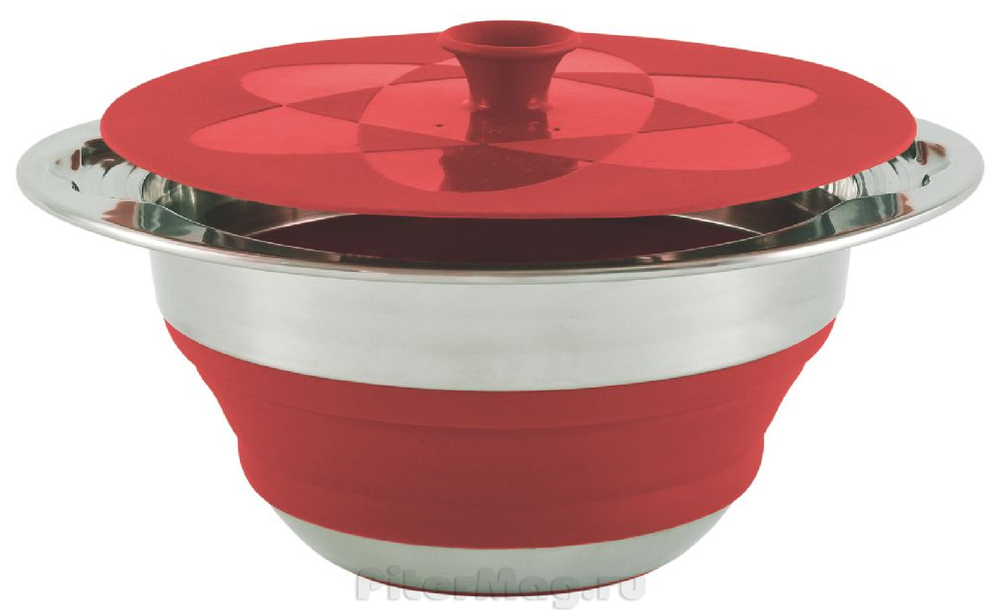 Кастрюля Outwell Collaps Pot w/lid 2.5L Red [650206]