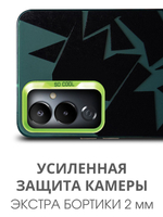 Дизайнерский чехол из пластика для TECNO POVA 4 (не PRO,NEO) с усиленной защитой камеры и глянцем
