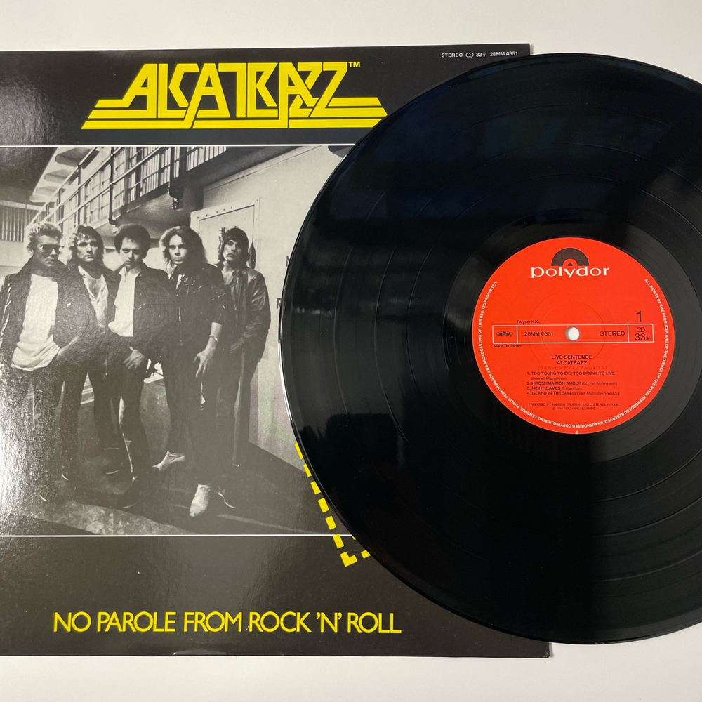 Винтажная виниловая пластинка LP Alcatrazz, Live Sentence (No Parole From Rock 'n' Roll) (Япония 1984) (Без Оби)
