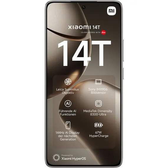Смартфон Xiaomi 14T 12 ГБ | 512 ГБ («Титановый Серый» | Titan Gray) (версия Global)