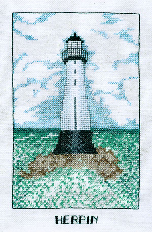 Набор для вышивания нитками Le Bonheur des Dames, Phare Herpin” (Маяк Herpin), 10,5х17,5 см