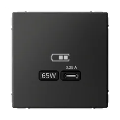 Розетка с USB C Systeme Electric ArtGallery Базальт GAL001427