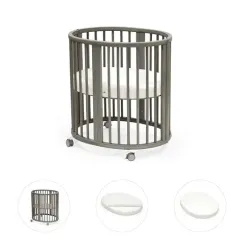 Комплект 3 в 1 люлька Stokke Sleepi Mini V3 Hazy Grey