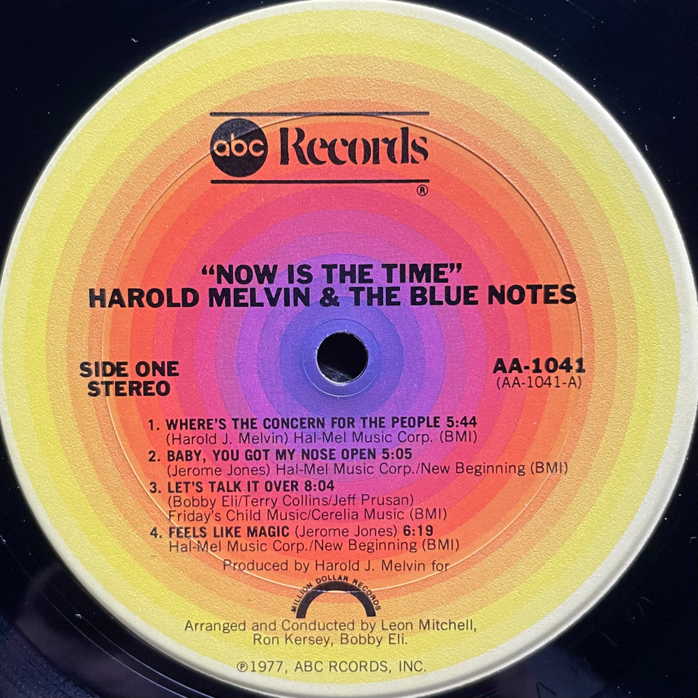 Harold Melvin & The Blue Notes ‎– Now Is The Time (США 1977г.)