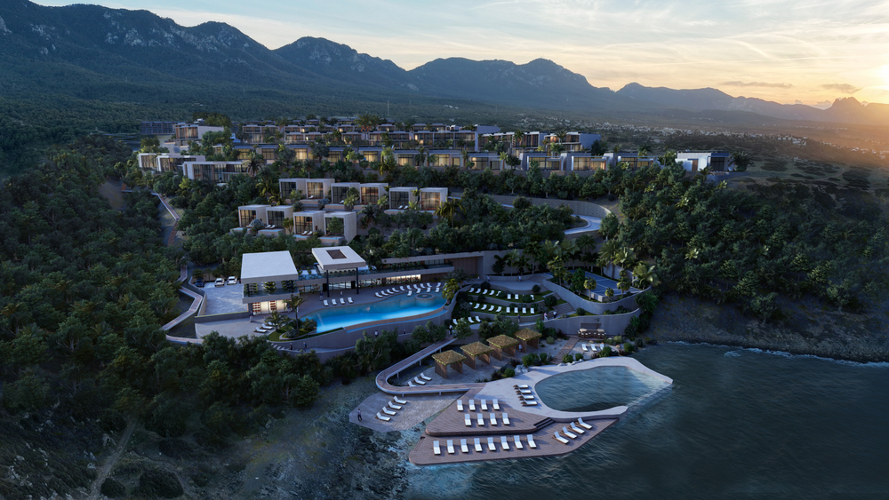 ЖК "CASA DEL MARE" Северный Кипр, район Эсентепе. Расположен в элитном районе Северного Кипра, на берегу Средиземного моря, с собственной лагуной 20 минут до столицы