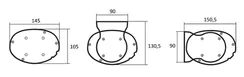 Kauber Blue Label Tensioned BT Cinema 95" 16:9 118x210 дроп 60 см. Gray Pro