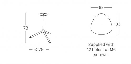 Стол ламинированный обеденный складной Tripe Maxi Folding