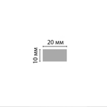 Молдинг гладкий Decomaster ECO LINE D047-1632 20х10х2900 мм