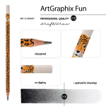 Карандаш ч/г НВ пластиковый корпус "ArtGraphix Fun. Леопард" (Bruno Visconti)