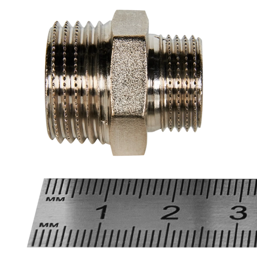 STOUT Ниппель НН переходной никелированный 1/2*3/8