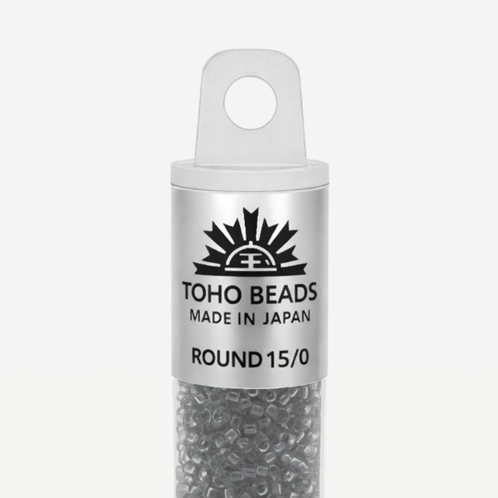 Японский бисер TOHO Round 15/0 (№9), прозрачный
