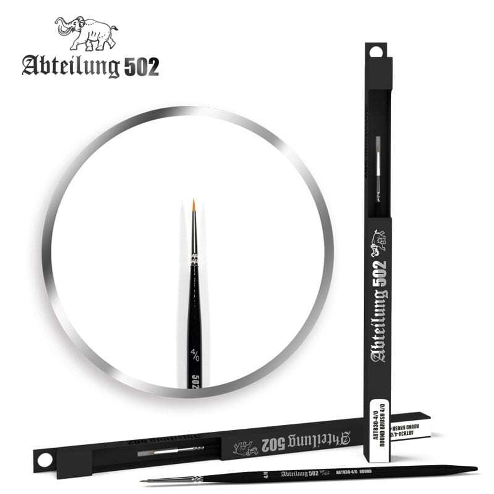 Кисть AK Interactive Round Brush 4/0