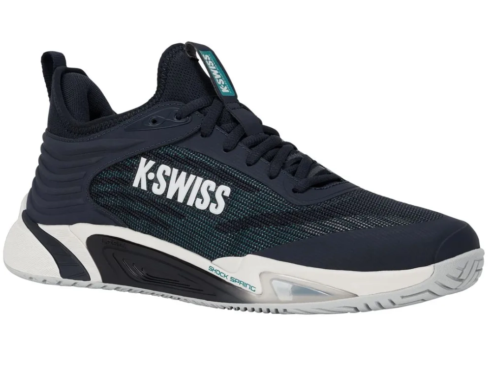 Мужские кроссовки теннисные K-Swiss Hypercourt Pinnacle - carbon/blanc de blanc/baltic
