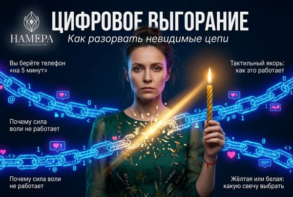 Цифровое выгорание: как вернуть чувства. Ритуал заземления НАМЕРА Цифровое выгорание: как вернуть чувства. Ритуал заземления НАМЕРА
