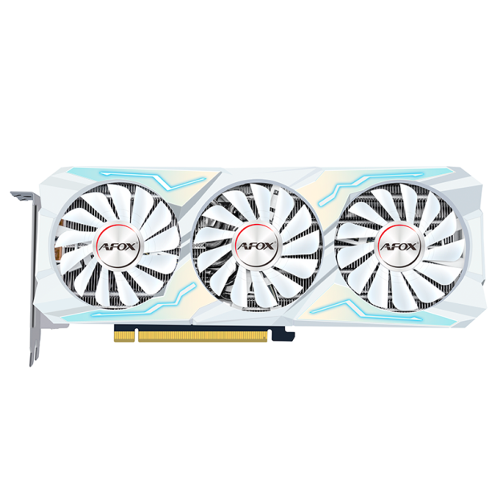 Видеокарта AFOX NVIDIA GeForce RTX3070Ti, 8Гб GDDR6X, 256 бит, Retail, PCIe4.0, 3xFAN, 3-SLOT, 250Вт, LED, HDMI, 3xDP (AF3070TI-8GD6XH7)