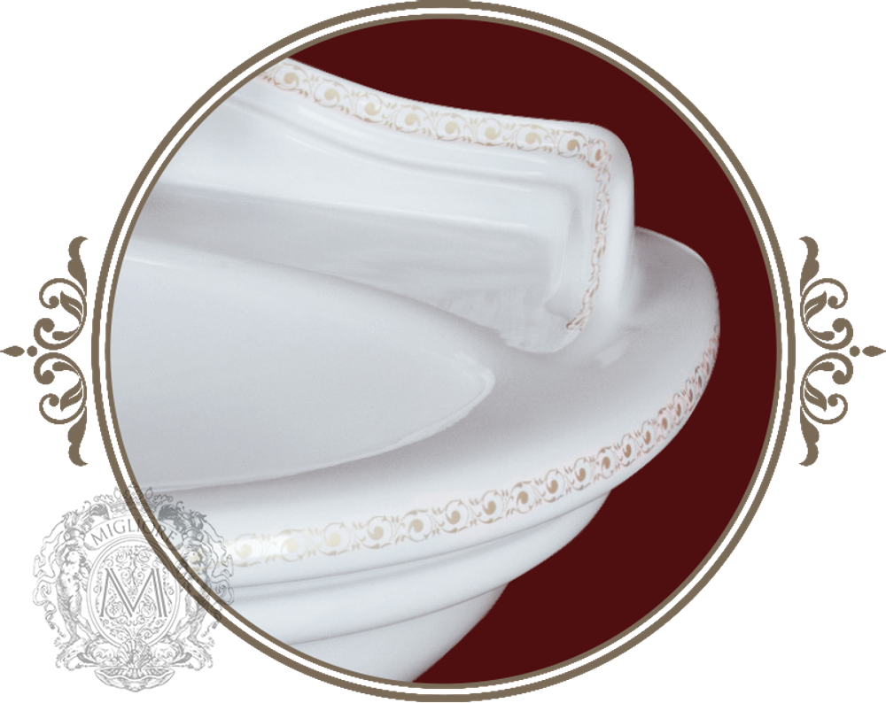Раковина Migliore Milady 62x49 ML.MLD-25.762.D3.BR, декор бронза