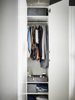 Ящик с отделениями IKEA SKUBB (СКАББ), Полиэстер, Темно-серый, 44x34x11 см