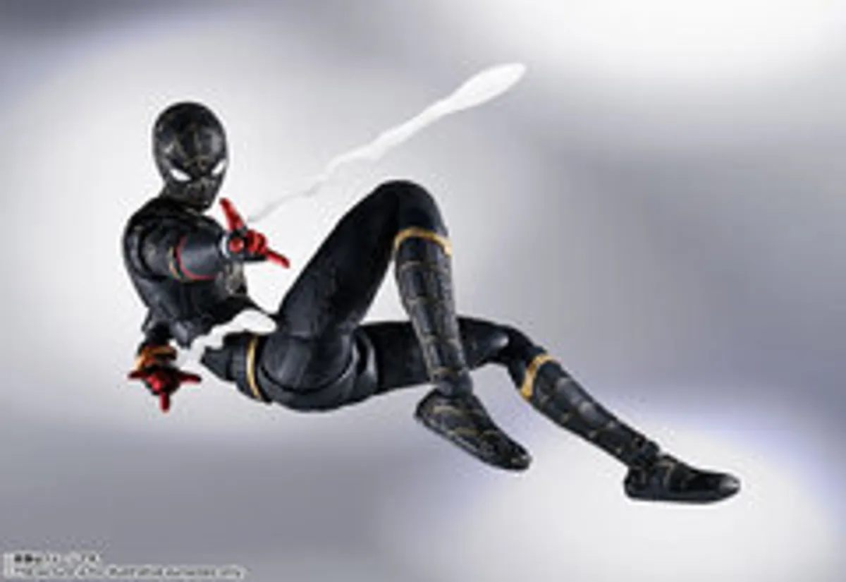 Фигурка S.H.Figuarts Spider-Man No Way Home: Spider-Man (Black & Gold Suit) (Special Set) (Бамп)